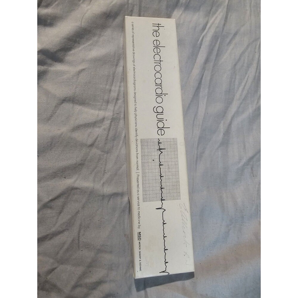 Vintage MSD Electrocardio Guide — complete boxed set with laminated ECG...
